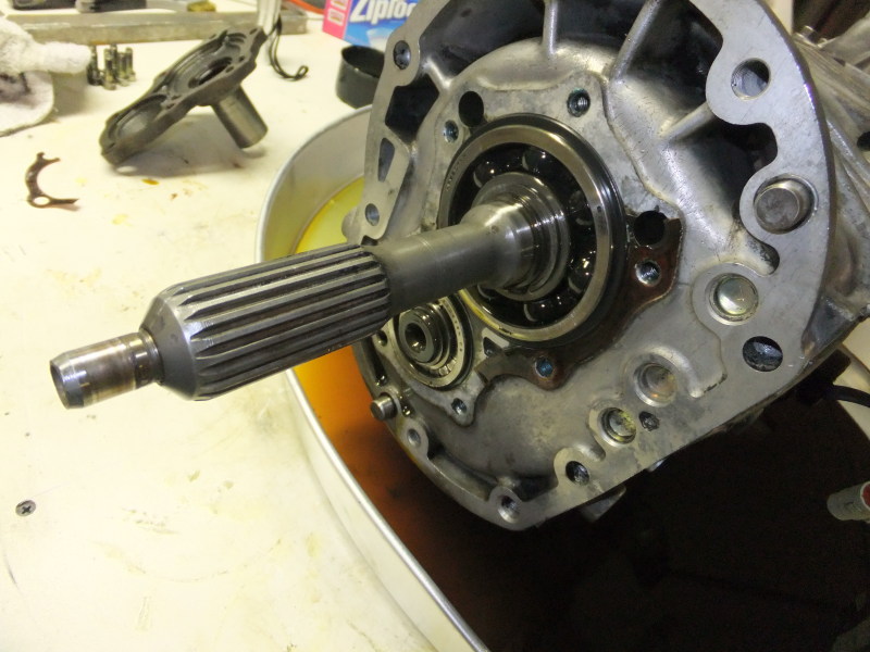 W58 input shaft with cover removed Triumph Owners
