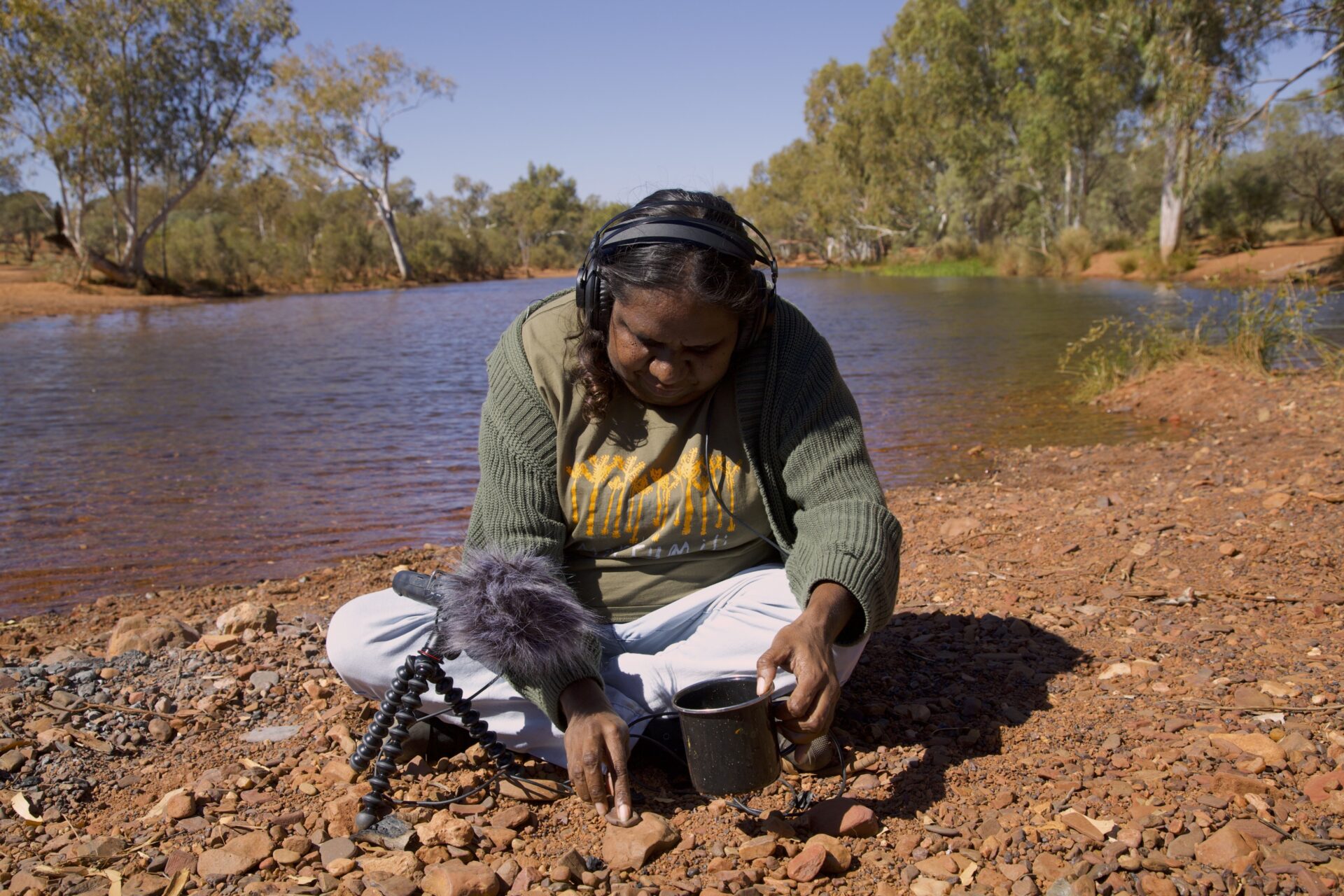 Corina Jadai at Sandy Creek Nyiyarparli