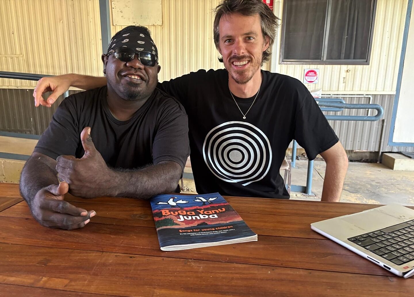 Bart Marr and Sam Newman at Wangki Radio