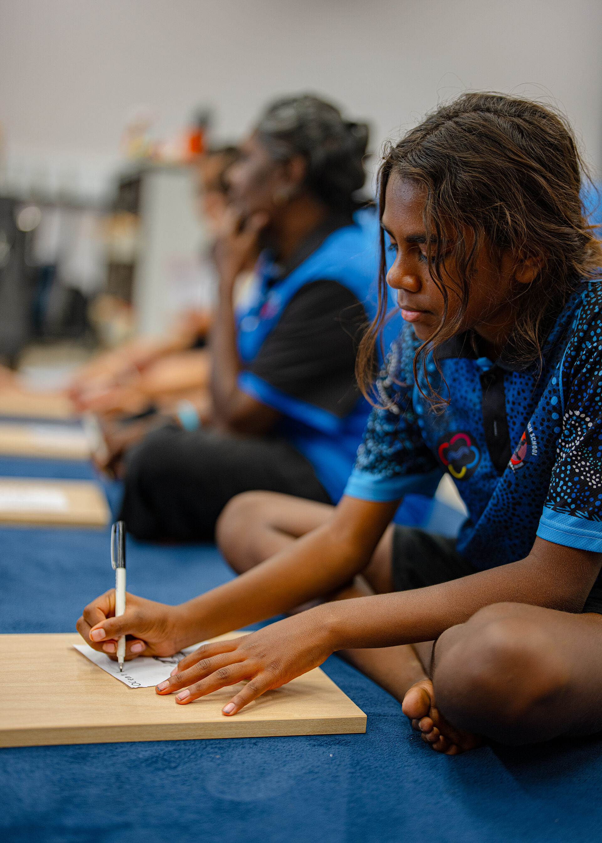 Fitzroy Valley District High School student in Tura Sound FX workshop
