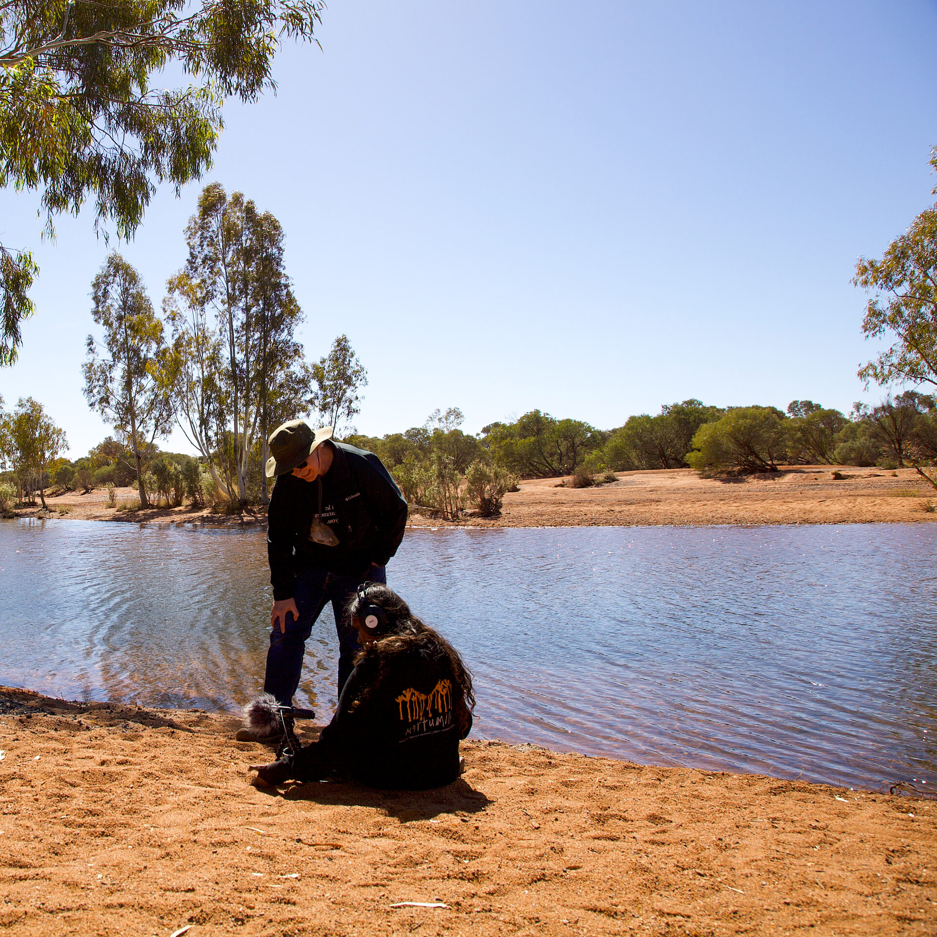Philip Samartzis and Alysha Taylor at Sandy Creek