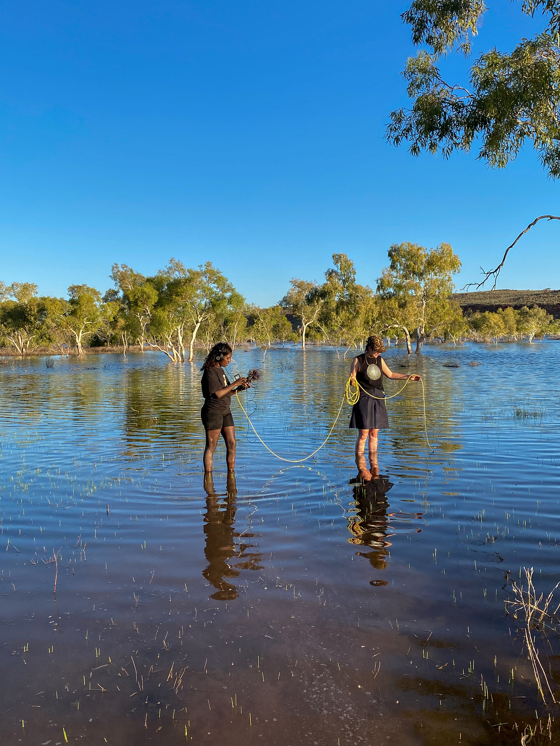Shamicka Sampi and Annika Moses as part of Kulininpalaju 2023. Photo by Zoe Martyn.