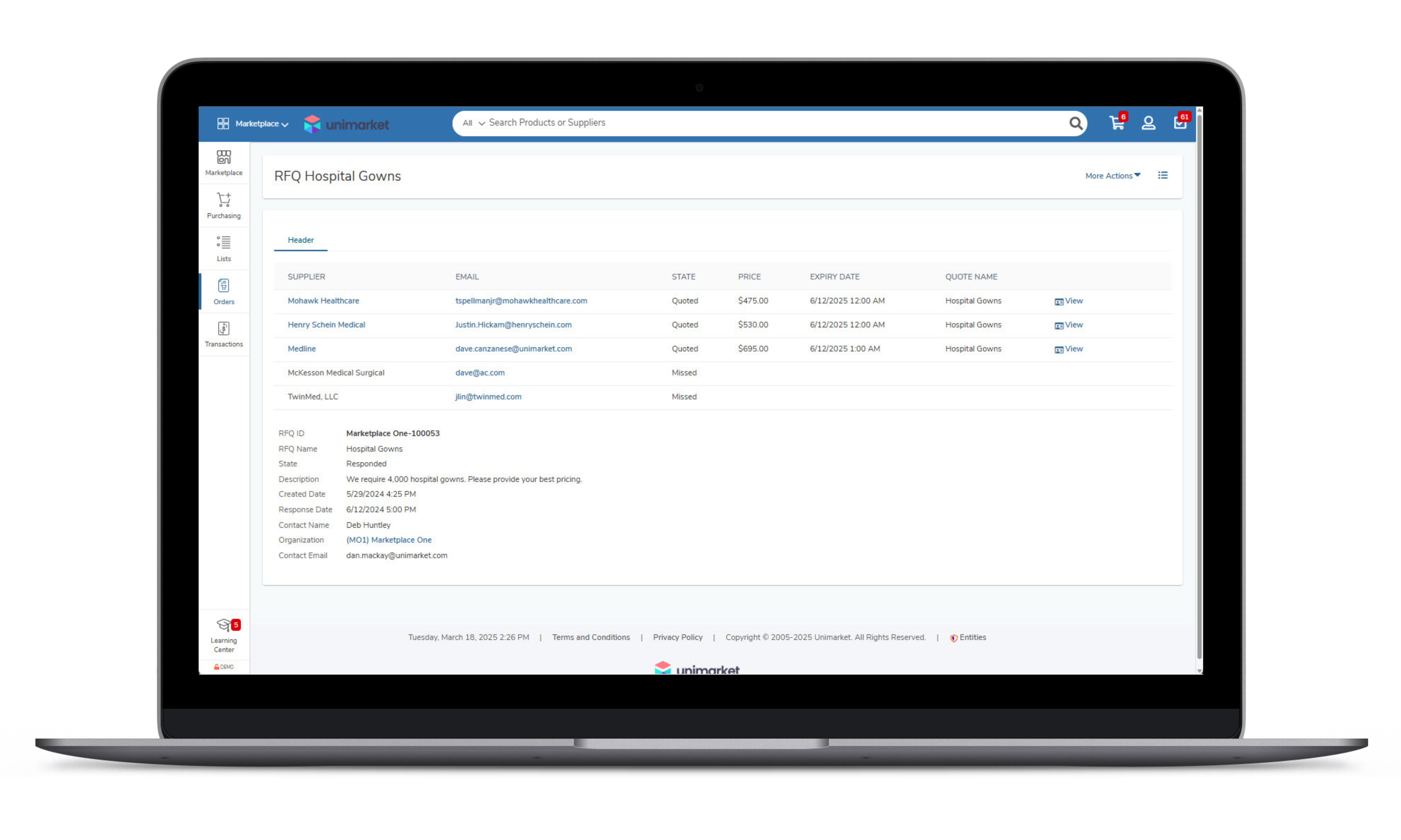 Request a Quote Catalogue