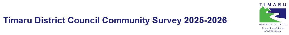 Timaru District Council Community Survey 2025-2026