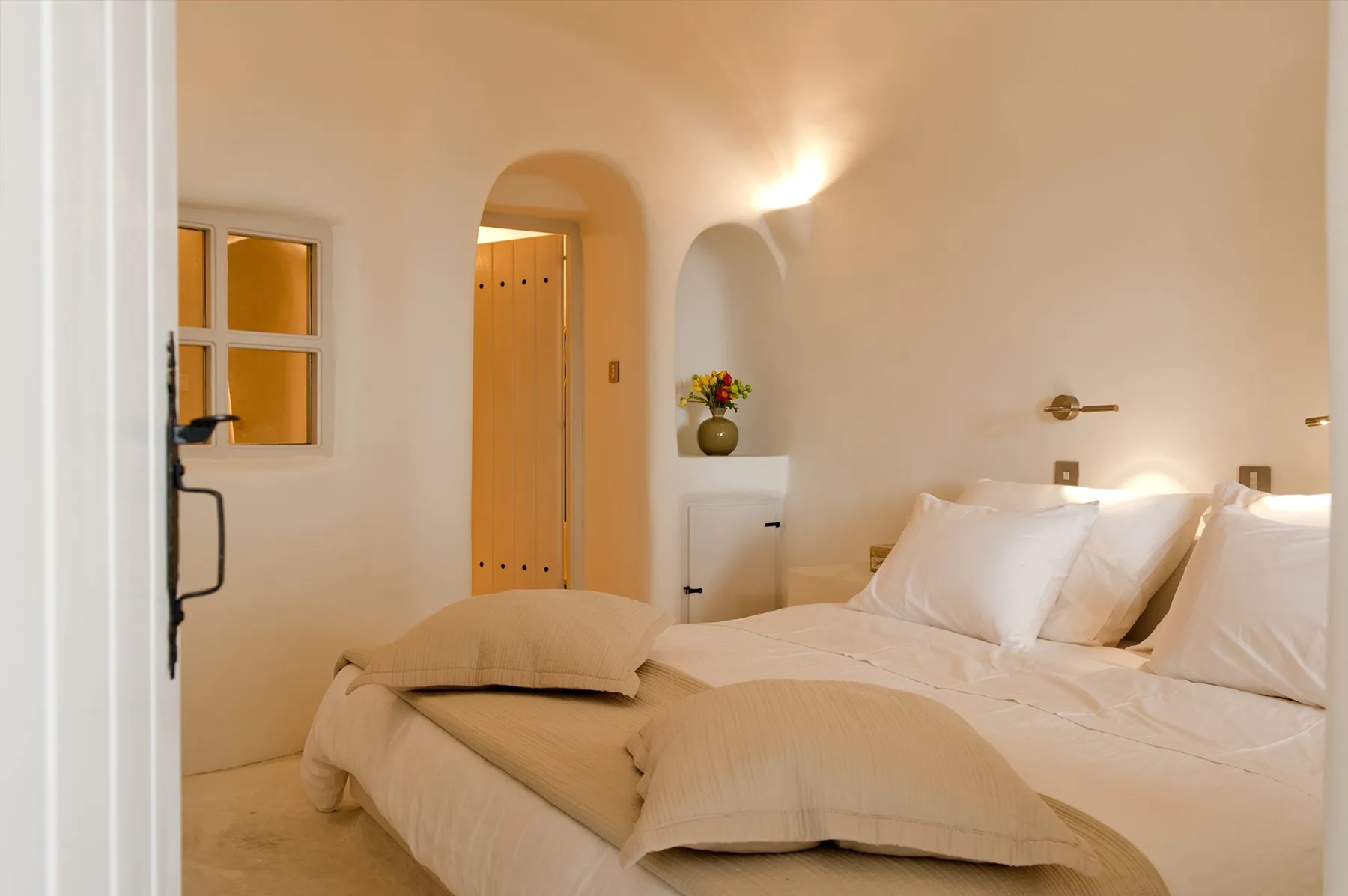 Kapari Natural Resort, Santorini, Greece, Poolfront Suite with Indoor Hot Tub and Caldera View