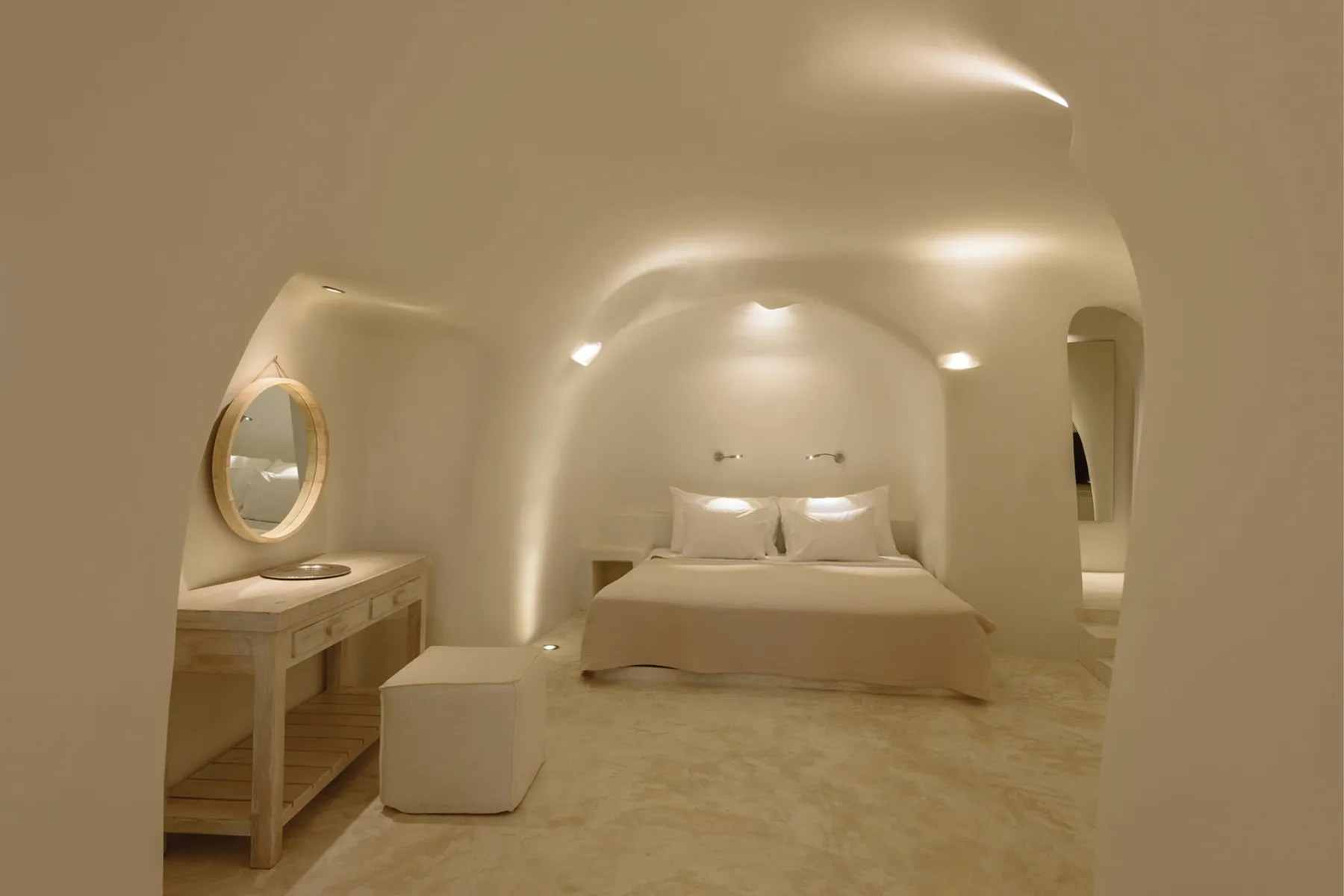 Kapari Natural Resort, Santorini, Greece, Suite with Indoor and Outdoor Hot Tub and Terrace with Caldera View