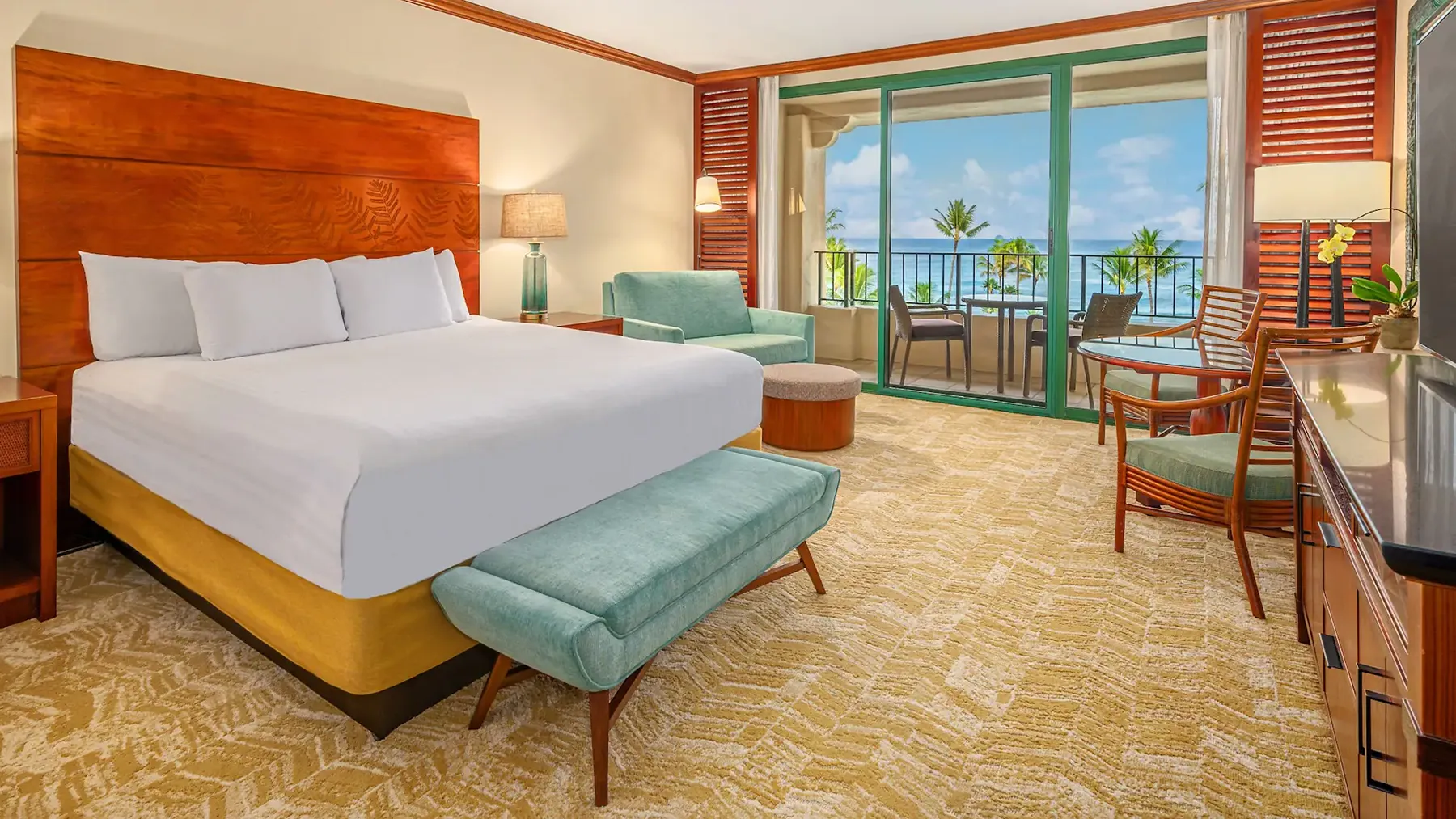 Grand Hyatt Kauai Resort & Spa, Kauai, Hawaii, USA, 1 King Bed Ocean View Room