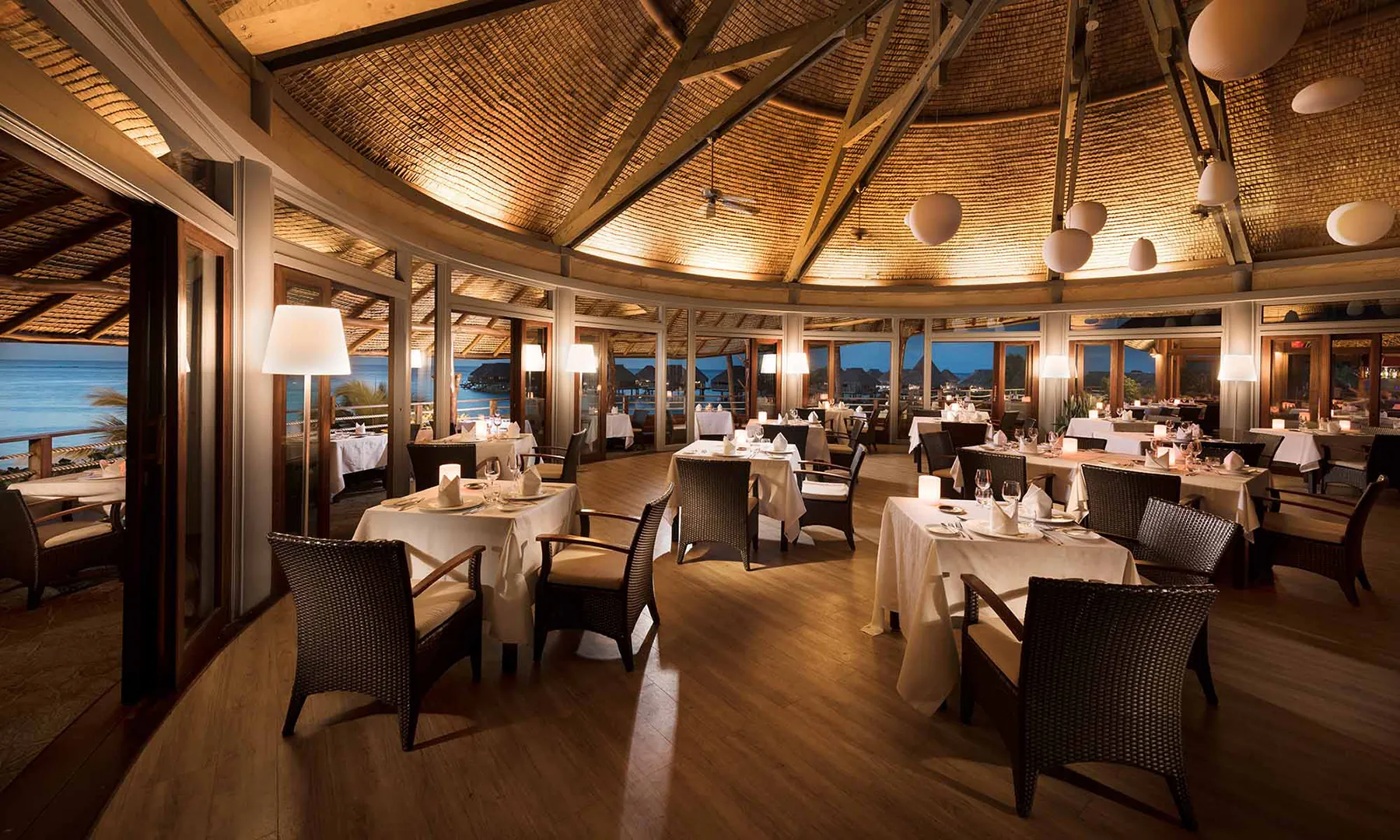 Vahine Island Resort & Spa, Tahaa, French Polynesia, Vahine Island Restaurant
