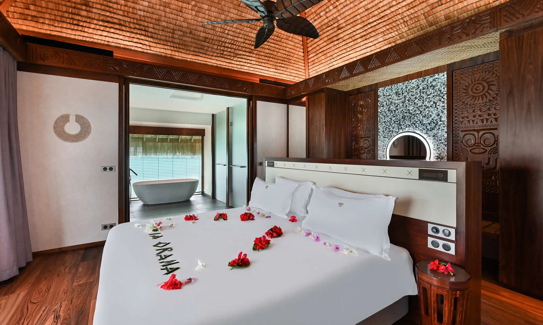 Le Bora Bora by Pearl Resorts, French Polynesia, End of Pontoon Overwater Suite with Pool