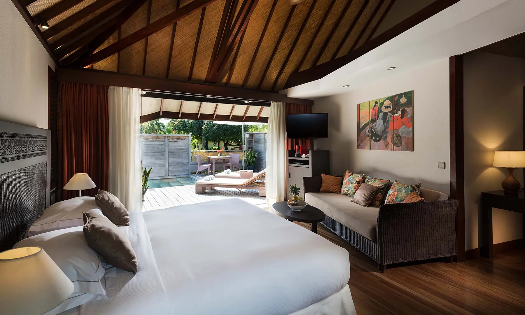 Hilton Moorea Lagoon Resort & Spa, Moorea, French Polynesia, King Garden Bungalow with Private Pool