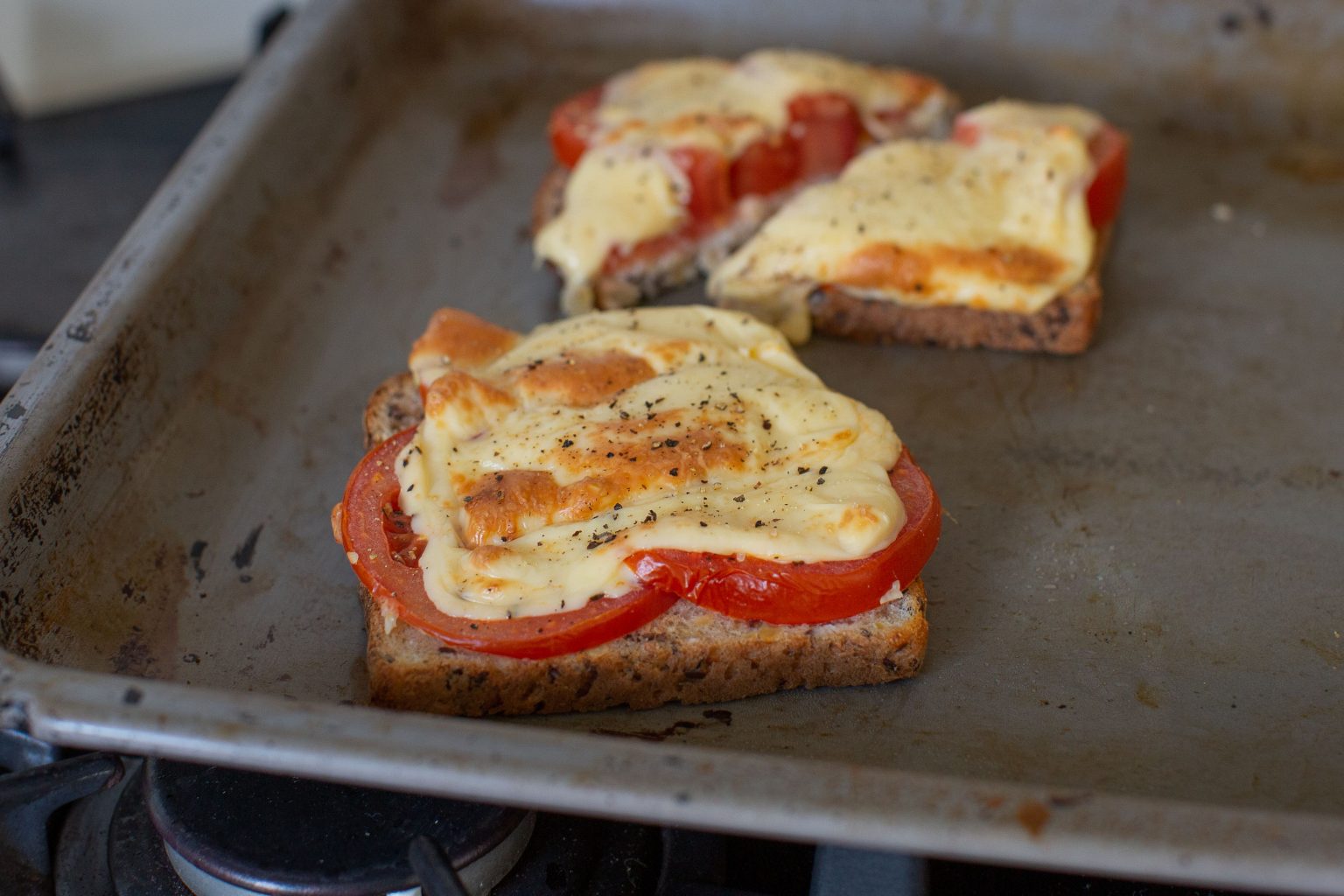 Air Fryer Cheese and Tomato Melt with Extra Cheese Recipe The Healthy Man