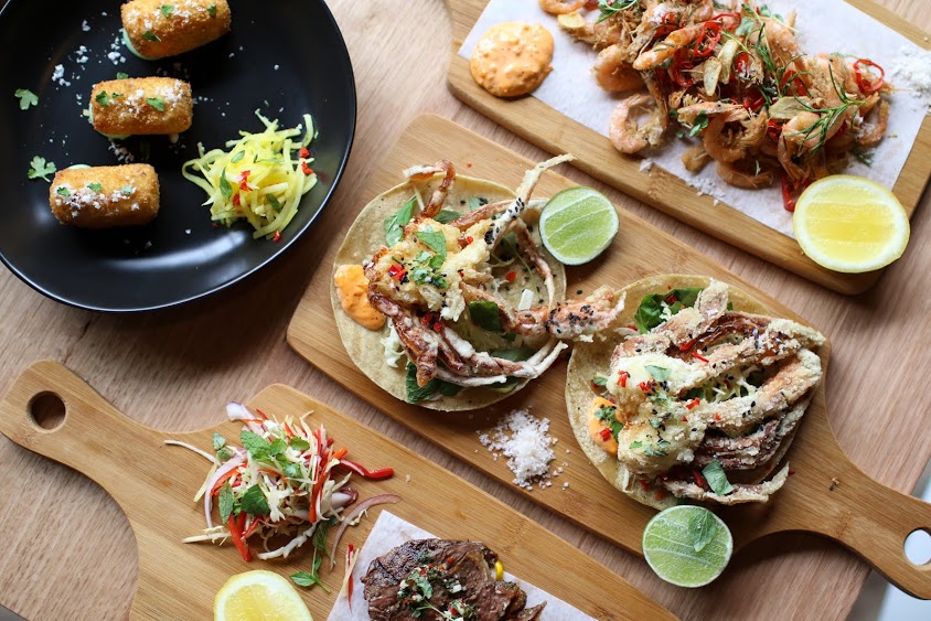 BeefCheekCroquettesSoftShellCrabTacoSteak1 hospitality Magazine