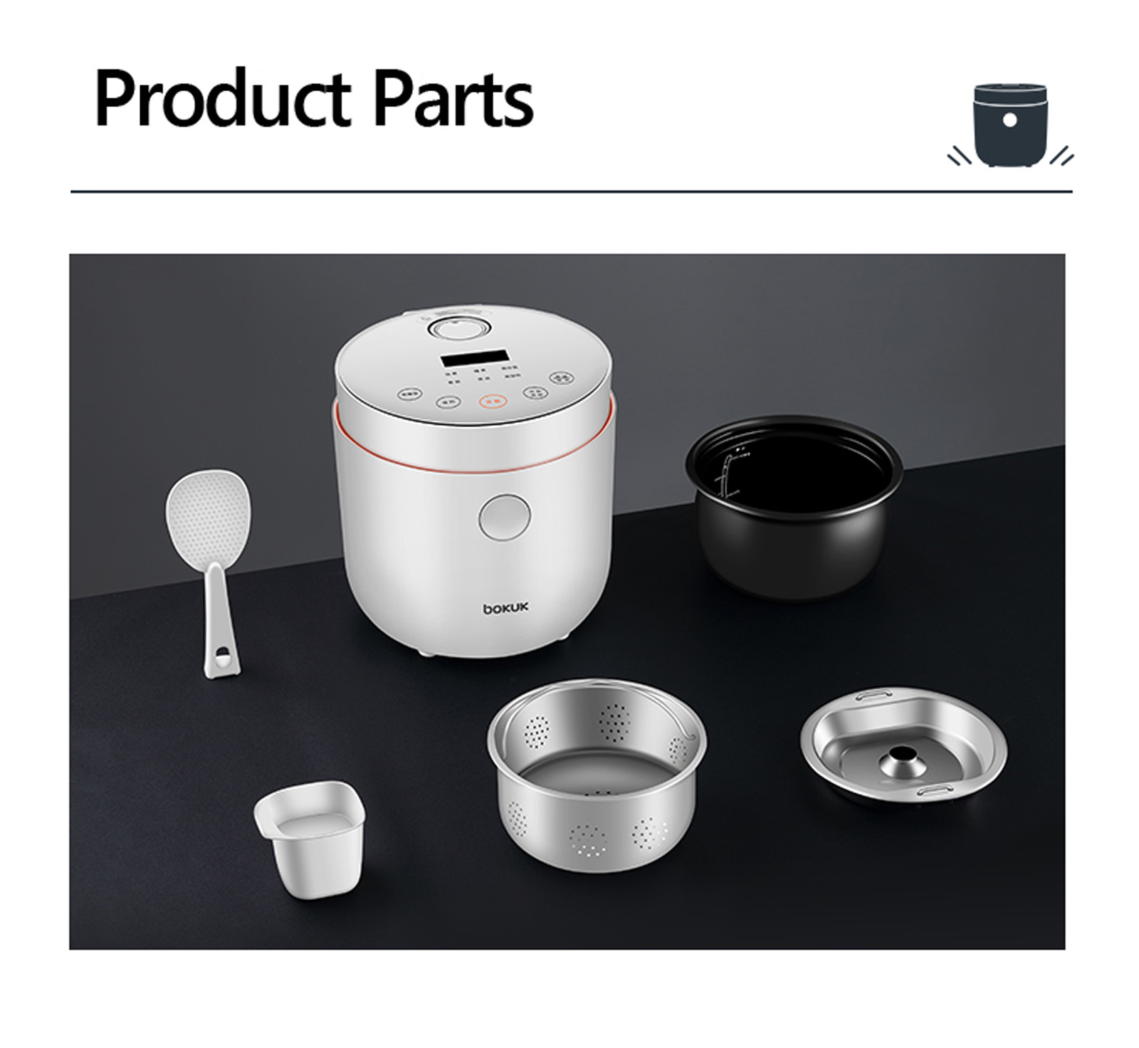 Rice cooker low sugar home automatic 2L health mini small sugar reduci