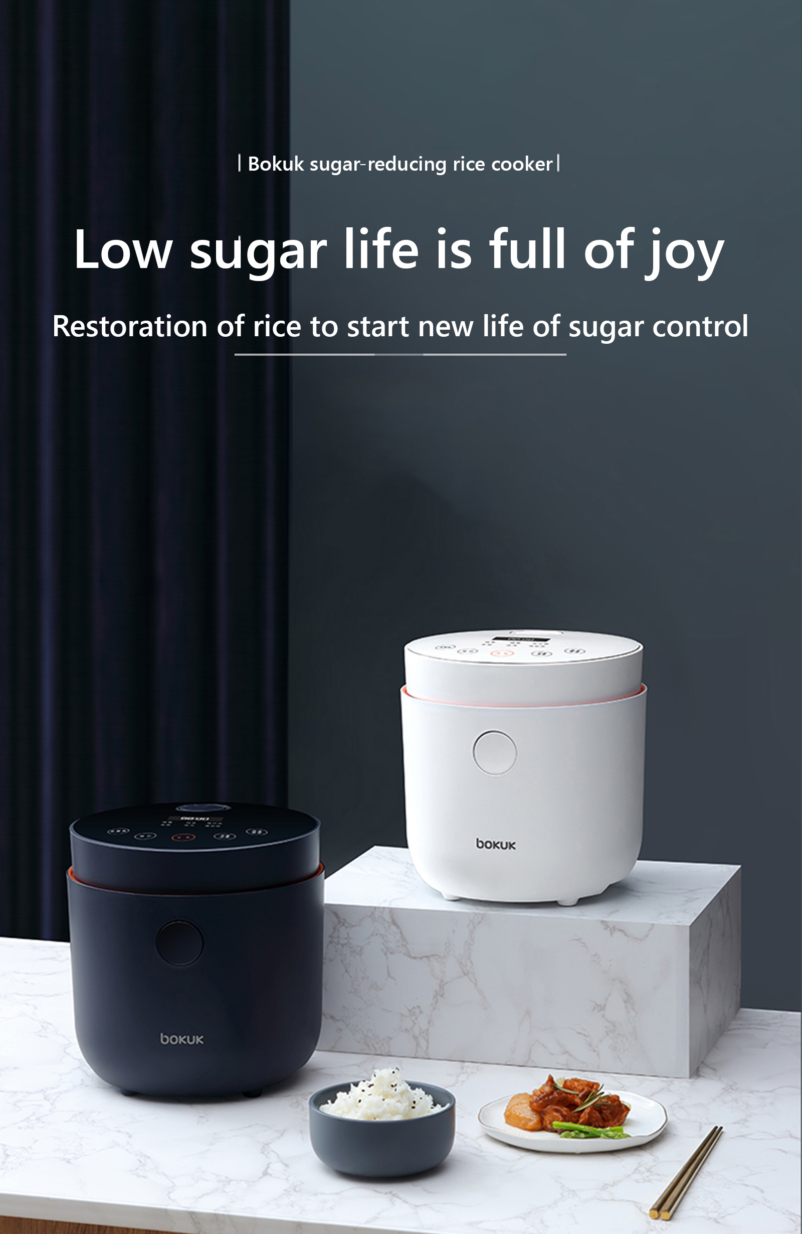 Rice cooker low sugar home automatic 2L health mini small sugar reduci