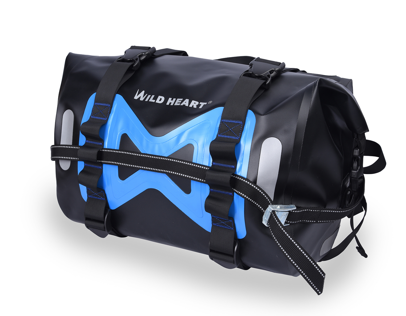 Wild Heart Motorcycle Saddle Bag Waterproof Double Pannier Helmet Bag