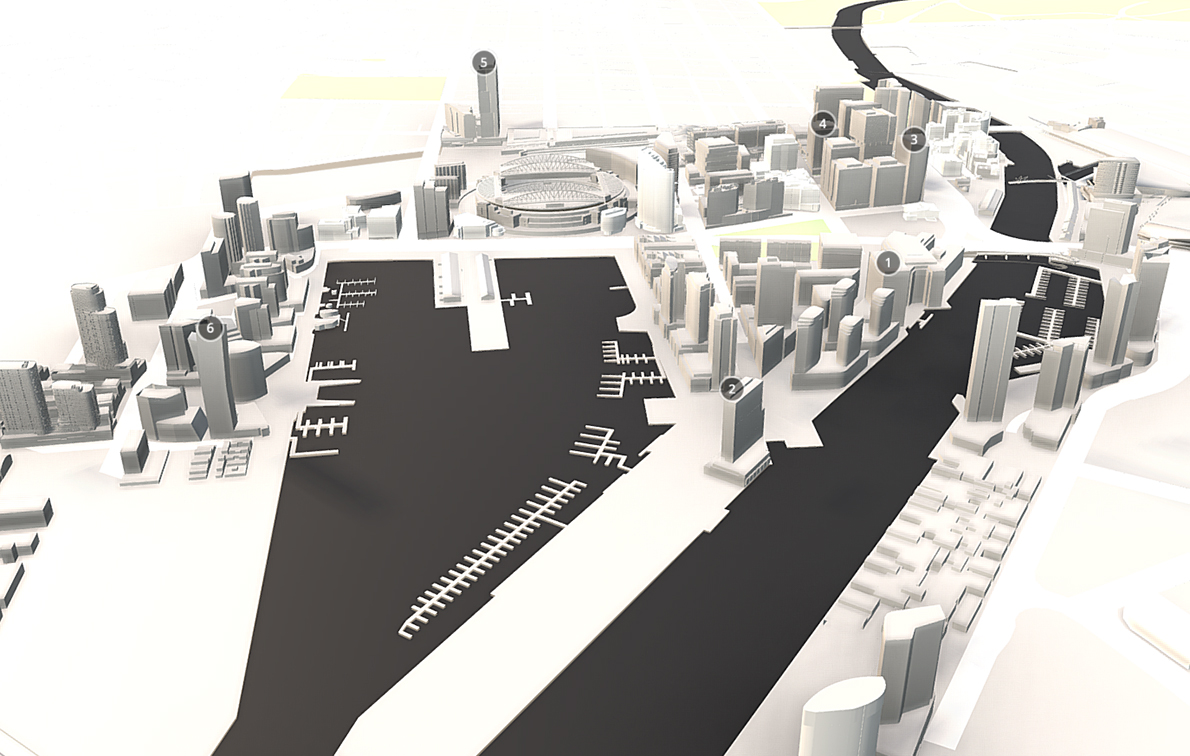 Docklands construction update June 2017 (with 3D)