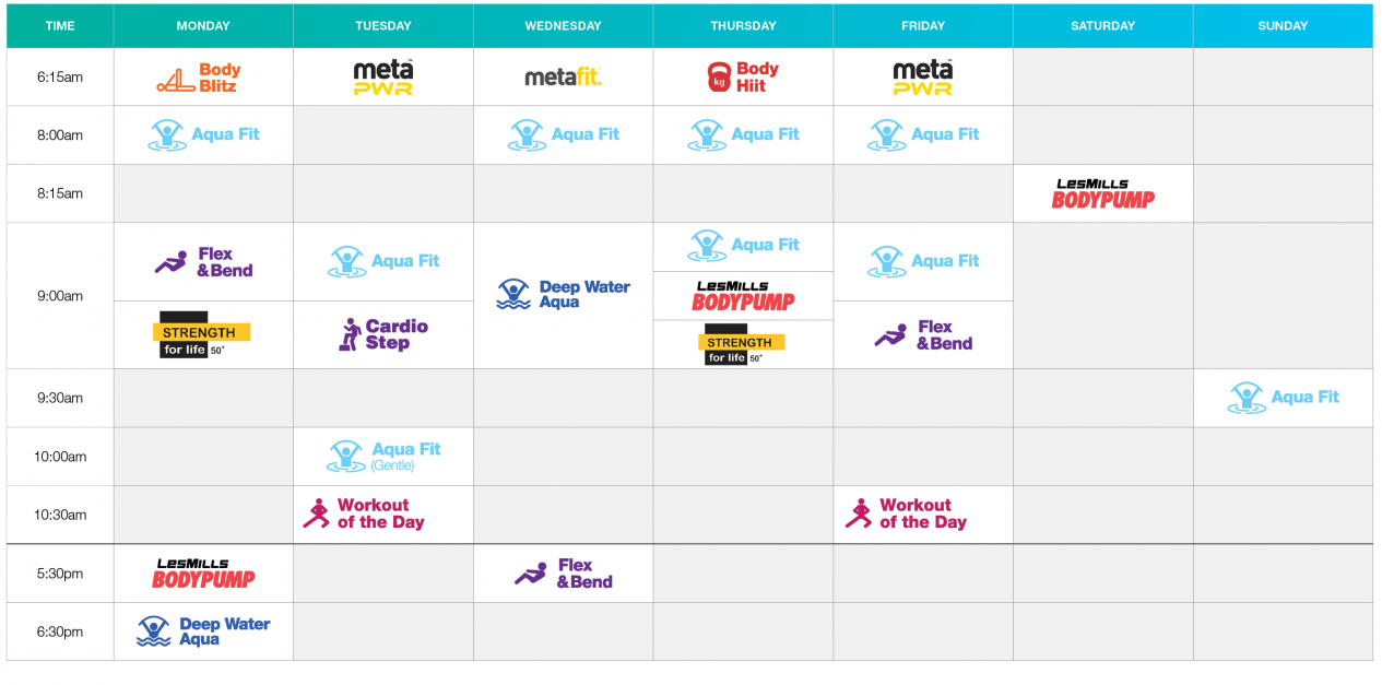 PLLC Group Fitness Timetable 22 Feb Web Banner