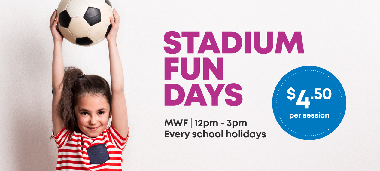 PLLC Stadium Fun Days banner July