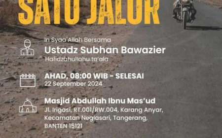 Ustadz Subhan Bawazir. Tema: Satu Jalur