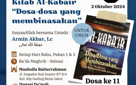 KAJIAN KITAB : Al Kaba'ir (77 Dosa Besar)