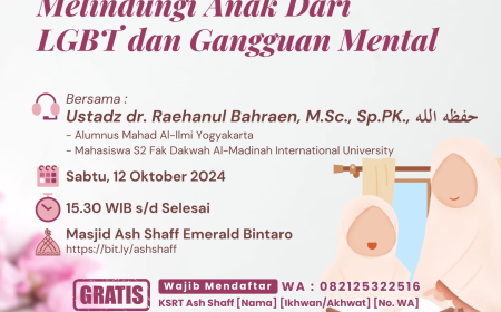 KAJIAN RUMAH TANGGA : "Lindungi Anak dari LGBT & Gangguan Mental"