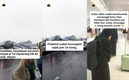 Viral! Wanita ini Nyaris Gagal Berangkat Umrah Akibat Terjebak Kemacetan Tabrakan Beruntun di Tol Cipularang. Kisahnya Bikin Mewek Netizen!