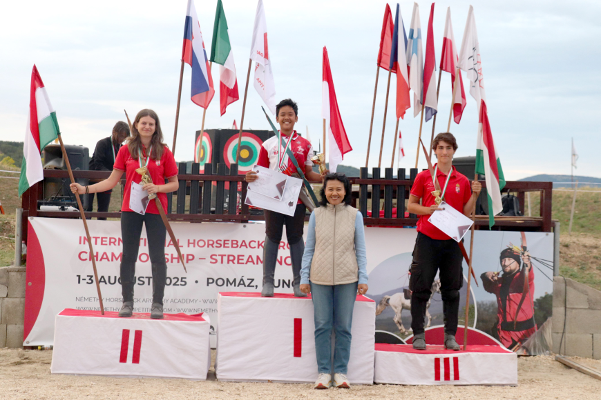 Kembali Harumkan Indonesia, Rayyan Abdul Karim, Remaja Muslim Indonesia Jadi Juara Dunia Panahan Berkuda